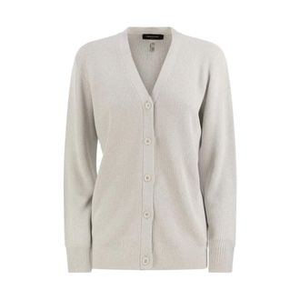 Fabiana Filippi Cardigans, female, White, Size: 2XS V-neck Cardigan