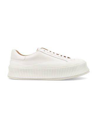 Jil Sander White Leather Sneakers