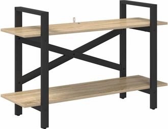 vidaXL Bookshelf Sonoma Oak 100 x 33.5 x 64 cm Engineered Wood vidaXL