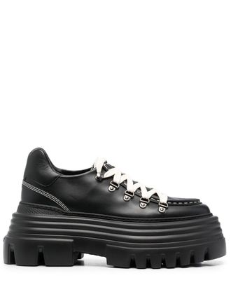 Bally Brogues Glody con suola rialzata - Nero