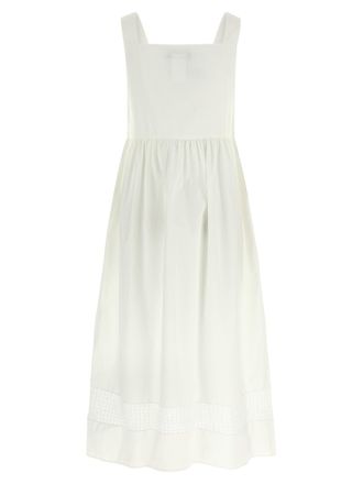 Max Mara Womens White Cotton Long Dress