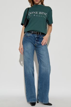 Anine Bing T-shirt Ashton, Womens, Green