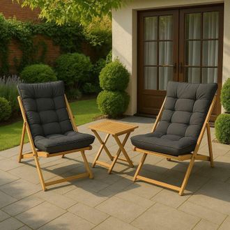 Dmora Juego De Exterior Leni: Sala 2 Plazas, Marr&oacute;n