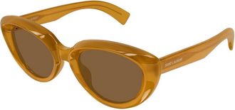 Saint Laurent Cat-eye Sunglasses - Yellow - One Size