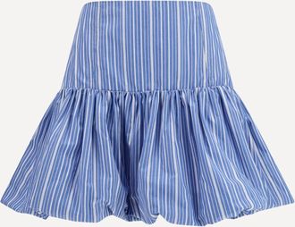 Ganni Gonna mini a palloncino a righe Woman 36