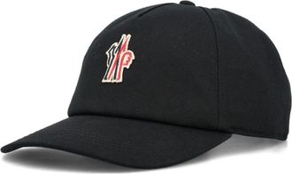 Moncler Caps, male, Black, Size: ONE SIZE Cappello da baseball in cotone con logo