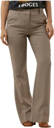 Fiveunits Clara 85 Broek - Dames - Wijde Broeken - Beige - W31 - Polyester - Broeken