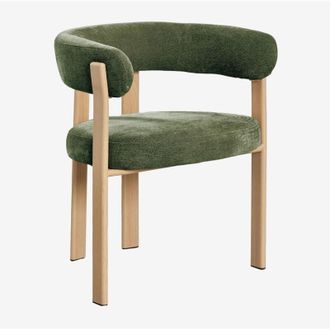 Sklum Pack De 2 Sillas De Comedor Con Reposabrazos Tapizadas Y En Hierro Jolie Sklum