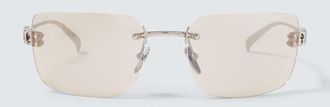 Gucci Block Bending rectangular sunglasses