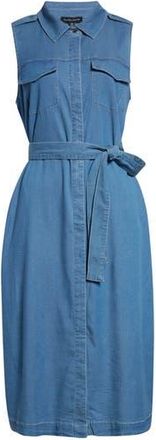 Universal Standard Sleeveless Chambray Shirtdress in Cove Blue at Nordstrom Rack, Size Xs (10-12)