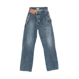 J.W.Anderson Dames, Jeans, Blauw, Maat: W28 Zijde