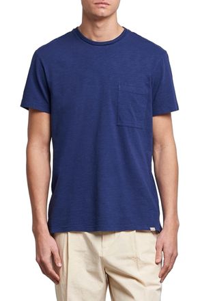 Orlebar Brown Slub Cotton Pocket T-Shirt - Blue