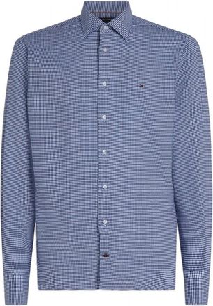 Tommy Hilfiger Heren, Overhemden, Blauw, Maat: XL Katoen