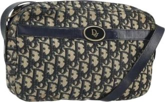 Dior Pre-owned Trotter Canvas Shoulder Bag - - Pre-owned - Donna - Blu - ONE SIZE
