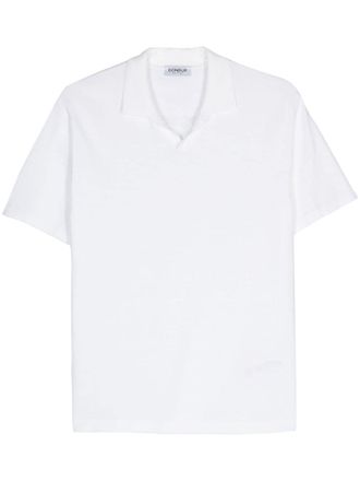 Dondup Katoenen gebreid poloshirt - Wit