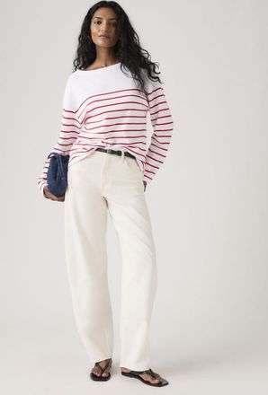 Levi's Baggy Dad Barrel Jeans - Donna - 24X30 - Bianco / Truth Slip