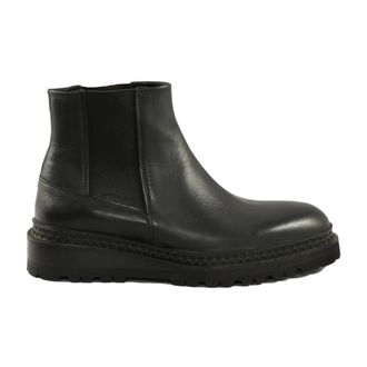 A.Testoni Chelsea Boots, male, Black, Size: 5 US Beatles Chelsea Boots