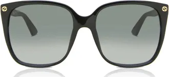 Gucci Sunglasses Gg0022 S 001 Black/Gray Gradient Women