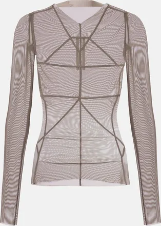 Rick Owens Temple sheer tulle top