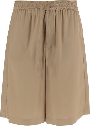 Darkpark Sand Tone Cotton Blend Shorts