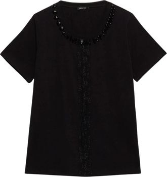 Elena Miro Jersey Shirt Collectie - Dames - T-shirts - Zwart - L - Tops