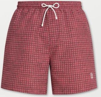 Brunello Cucinelli Nylon swim shorts in Cherry at Nordstrom, Size Xx-Large Eu