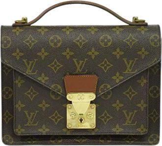 Louis Vuitton Pre-owned Handbags, female, Brown, Size: ONE SIZE Pre-owned Canvas Handbag