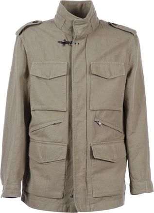 Fay Explorer Field Jacket Lavata - Heren - Zomerjassen - Groen - XL - Katoen - Jassen