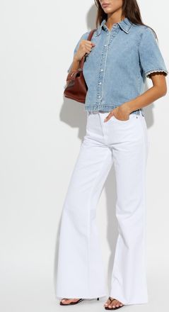 Frame Denim Denim Short-sleeve Shirt, Womens, Blue