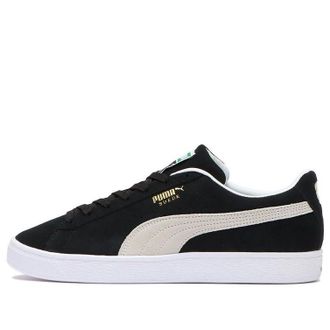 Puma Suede Casual Skateboarding Shoes Unisex Black White 380706-01