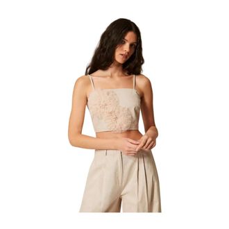 Twinset Donna, Top, Beige, S, new