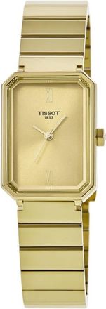 Tissot SRV 30mm Champagne Dial Yellow Gold PVD Steel Womens Watch T160.110.33.023.00