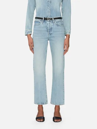 Frame Denim Vertical Crop Jean In Scheme