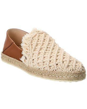 Tod's Tods Crochet & Leather Loafer