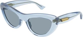 Bottega Veneta BV1282S 003 Womens Sunglasses Blue Size 53