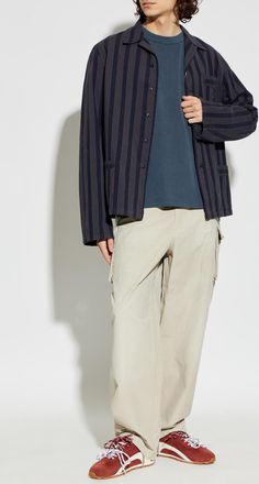 Carhartt Work in Progress T-shirt Benton, Mens, Navy Blue