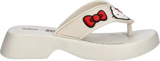 Melissa Flatform + Hello Kitty En - Dames - Slippers - Wit - 39 EU - Schoenen