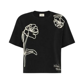 Max Mara T-shirt - Dames - Tops - Zwart - Maat: XS Katoen