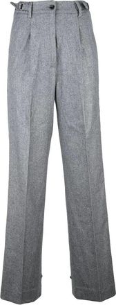 Kiton Straight-Leg Trousers with High Waist