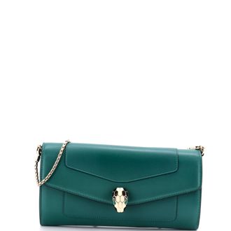 Bulgari Serpenti Forever Wallet on Chain Leather Long