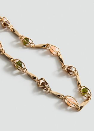 Mango Collana sfere combinata oro - Donna - Taglia unica - MANGO