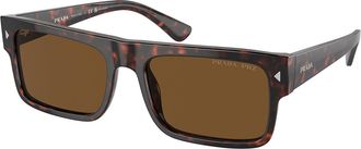 Prada PR A10SF Asian Fit Polarized 17N01D Mens Sunglasses Tortoiseshell Size 59