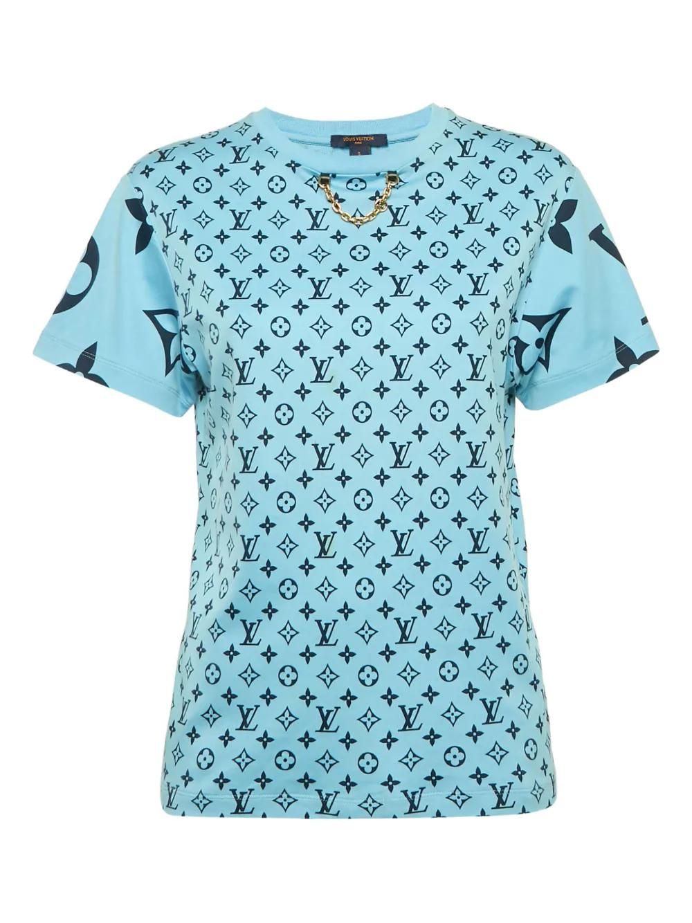 Tシャツ ライトブルー VUITTON LOUIS XL