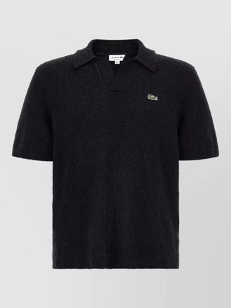 Lacoste knitted boucl&eacute; polo short sleeve shirt