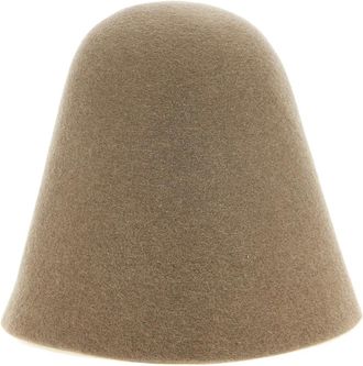 Jacquemus Cloche-hoed - Dames - Accessoires - Beige - Maat: 58 CM Zijde