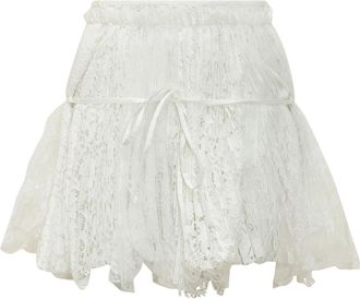 J.W.Anderson Mini Rok met Gordijnen - Dames - Korte rokken - Wit - XS - Rokken