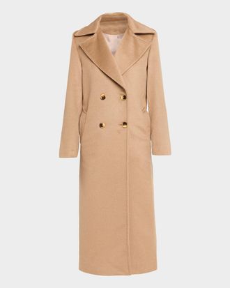 Sofiacashmere Marceau Baby Camel Hair Trench Coat