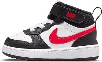 Nike (TD) Nike Court Borough Mid 2 Mid-Top Sneakers Black/White/Red DO5894-161