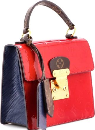 Louis Vuitton Spring Street NM Handbag Monogram Vernis with Monogram Canvas and Epi Leather shoulder bag - Rood