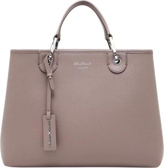 Emporio Armani Tassen, Dames, Bruin, ONE Size, Stijlvolle tassen met logoprint